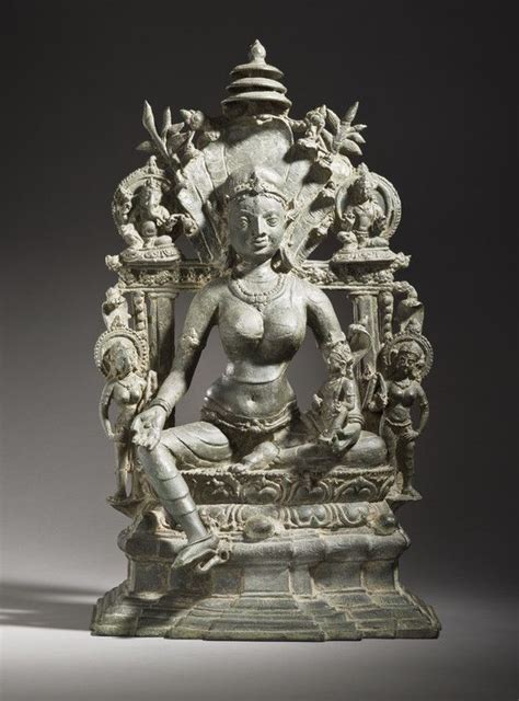 The Serpent Goddess Manasa Lacma Collections Indian Sculpture