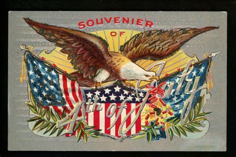 Free for commercial use no attribution required high quality images. Fourth of July Vintage patriotic postcard Nash Ser. #3 Eagle fireworks flag | eBay