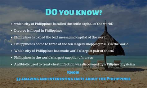 interesting facts about the philippines what are the filipino gambaran