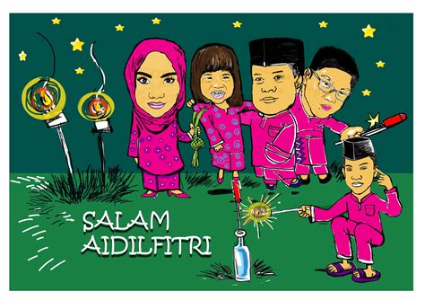 Kad Hari Raya Kartun Images And Photos Finder