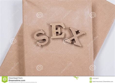 Sex Education Old Book With A Word Of Sex In Wooden Letters Stock Image Image Of Couple