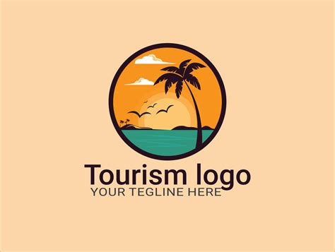 Flat Vintage Tourism Logo Vector By Raju Deb On Dribbble