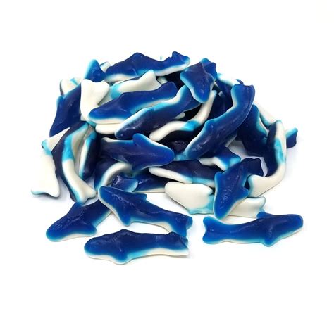 Blue Baby Sharks Gummy Candy Fantastic Gummy Sharks Blue Raspberry