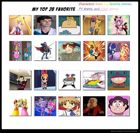 My Top 20 Favorite Characters From My Favs By Sissycat94 On Deviantart