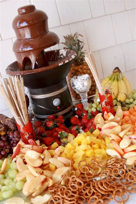 Chocolate Fountain Wcondiments Provided By Floral Expressions By The