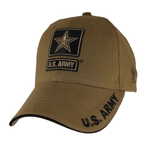Us Army Star Logo Coyote Brown Ball Cap Us