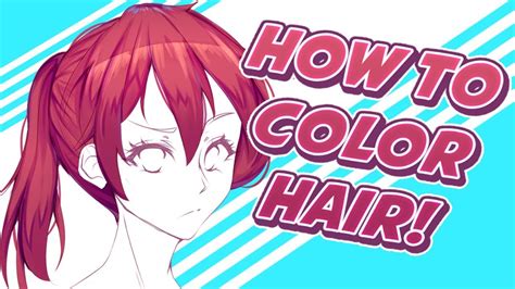 Tutorial How To Color Anime Hair Youtube
