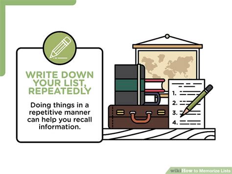 3 Ways To Memorize Lists Wikihow