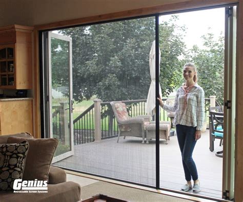 Genius Olympic Pull Down Retractable Screens For Wide Openings