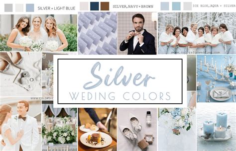 7 Silver Wedding Color Palette Ideas 2024 Cfc