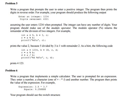 Solved Write A Program That Prompts The User To Enter A Chegg Com