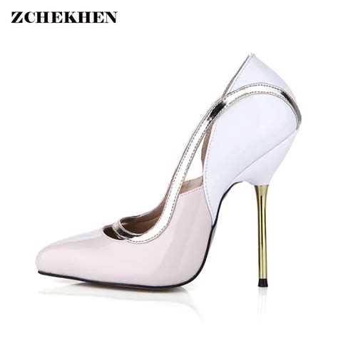 Women Nude Color Ol High Heels Shoes Fashion Hollow Out Pointed Toe