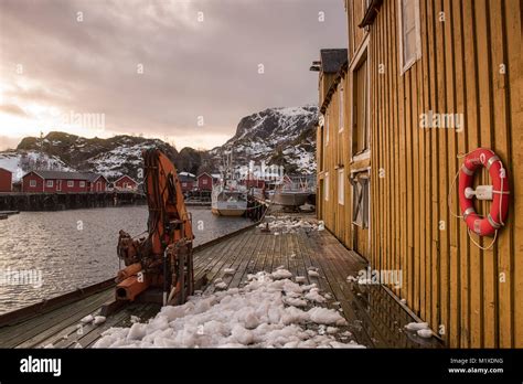 The Small Fishing Village Of Nusfjord In Flakstadøya On The Lofoten