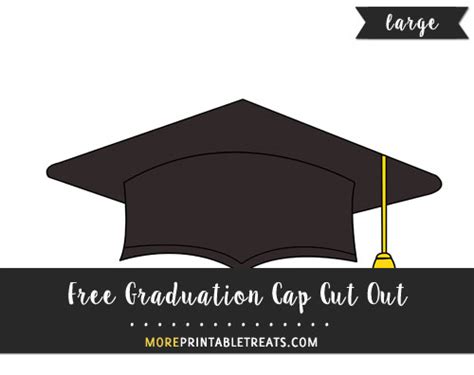 Graduation Cap Cut Out Large