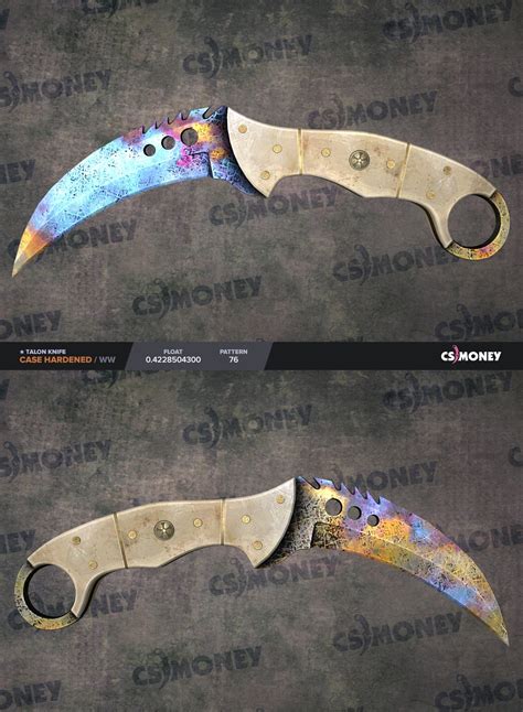 Feel free to ask any questions or post a trade in the comments. PC Talon Knife | Case Hardened WW 0.422 #76 (Blue Gem ...