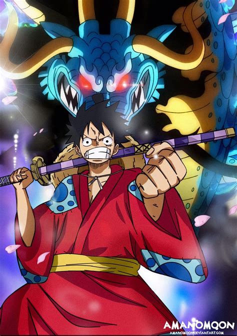 Luffy And Pals One Piece Wano 4k Poster