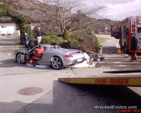 2005 Porsche Carrera Gt Wrecked In Belgium
