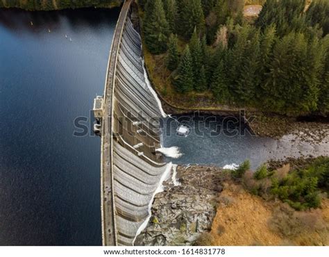 Aerial Photograph Dam Trees Stock Photo 1614831778 Shutterstock