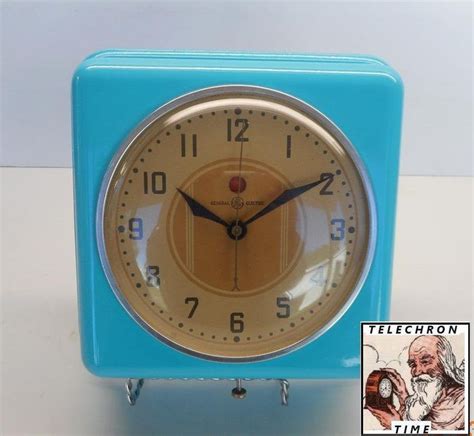 Restored 1940 GE 2H08 Garcon Kitchen Wall Clock Vintage Telechron