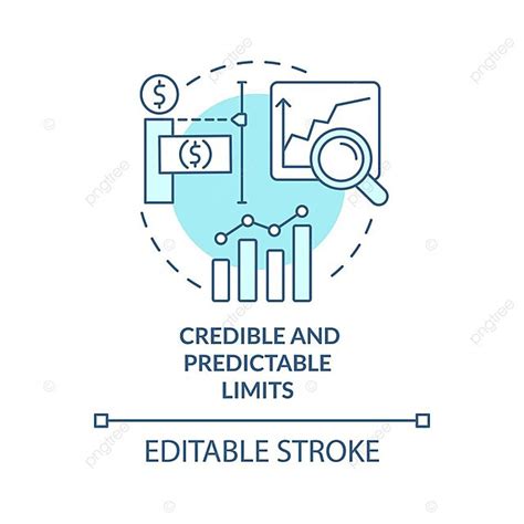 Credible And Predictable Limits Turquoise Concept Icon General Graphic