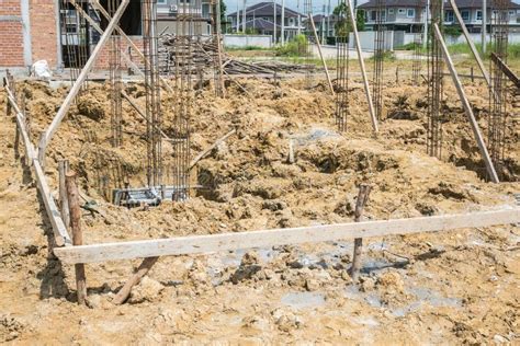 House Building Construction Site Stock Photo Image Of Cement Home