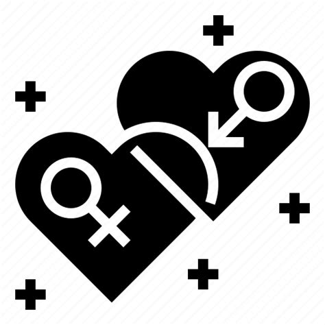 Female Gender Heart Male Sex Icon