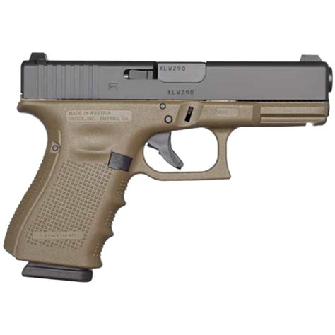 Glock G19 9mm Luger 402in Od Greenblack Pistol 101 Rounds