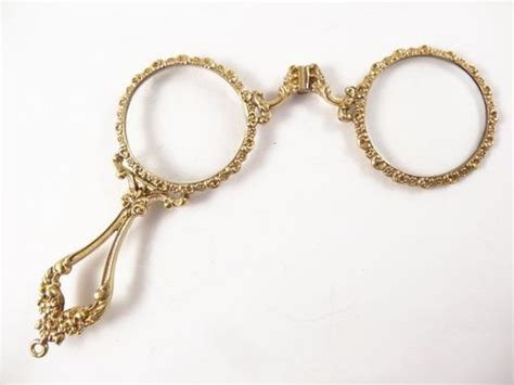 Antique Opera Glasses Antique 19c Ornate 14k Gold Lorgnette Folding