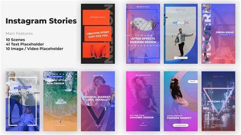 Instagram Stories After Effects Templates Motion Array