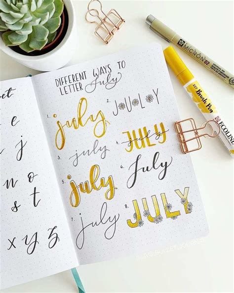 50 Header Ideas By Month For Your Bullet Journal Artofit
