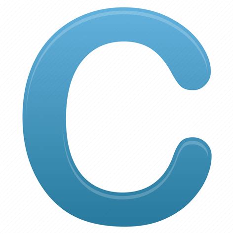 Blue C Letter Letters Icon Download On Iconfinder