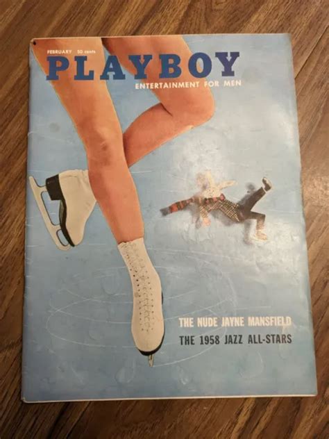 PLAYBOY MAGAZINE FEBRUARY 1958 The Nude Jayne Mansfield Feature EUR 13