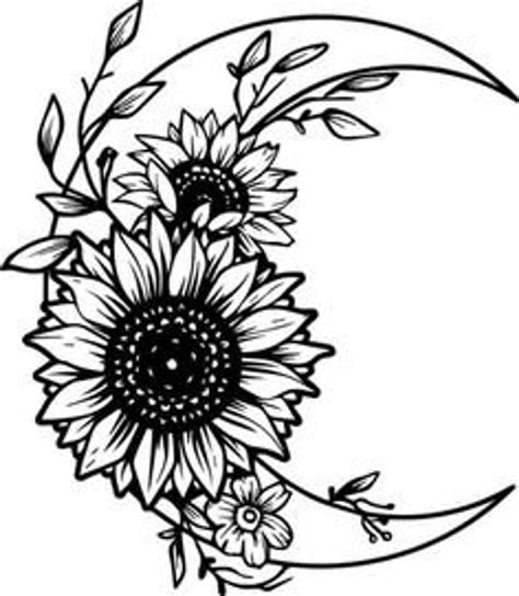 Sunflower Cluster Svg