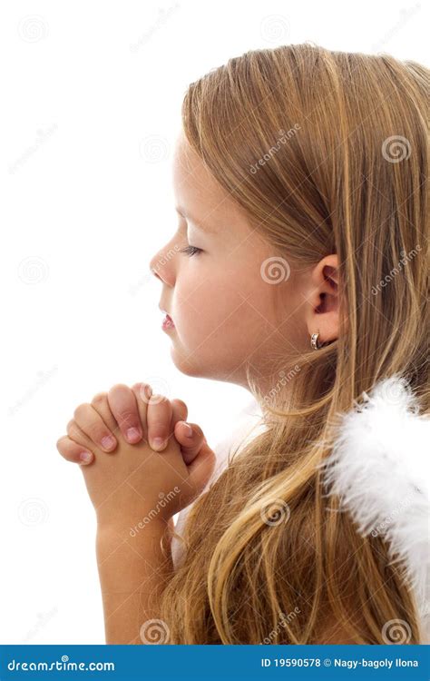 Adorable Little Girl Praying Royalty Free Stock Photos Image 19590578