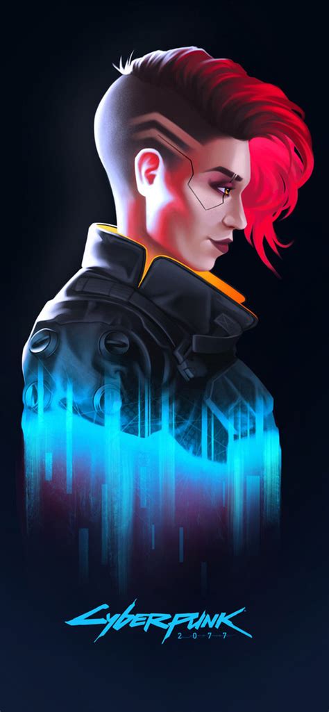 Looking for the best wallpapers? 1242x2688 Cyberpunk 2077 Female V Minimalist Iphone XS MAX ...