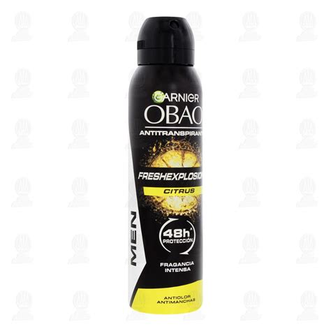 Antitranspirante Garnier Obao Men Fresh Explosion Citrus En Aerosol