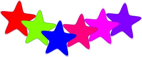 Download High Quality Clipart Star Colorful Transparent Png Images