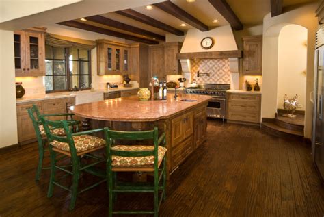 A rich, dark wood kitchen floor. 34 Kitchens with Dark Wood Floors (Pictures)