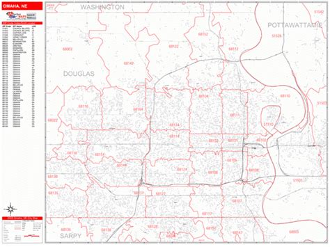 Printable Map Of Omaha With Zip Codes Adams Printable Map