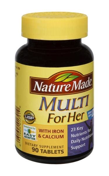 Nature Made Multi For Her Tablets Hy Vee Aisles Online Grocery Shopping