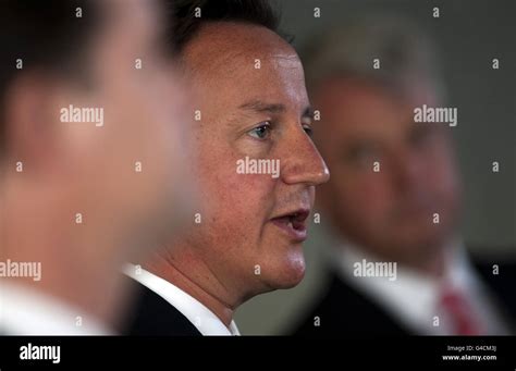 Prime Minister David Cameron Addresses Hospital Staff And The Media At Guys Hospital In London