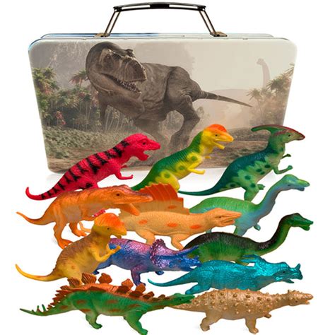 Dinosaur Toys For Boys And Girls With Storage Box 12 Large 6 Inch To
