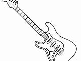 Guitar Coloring Electric Getcolorings Getdrawings String Hero sketch template