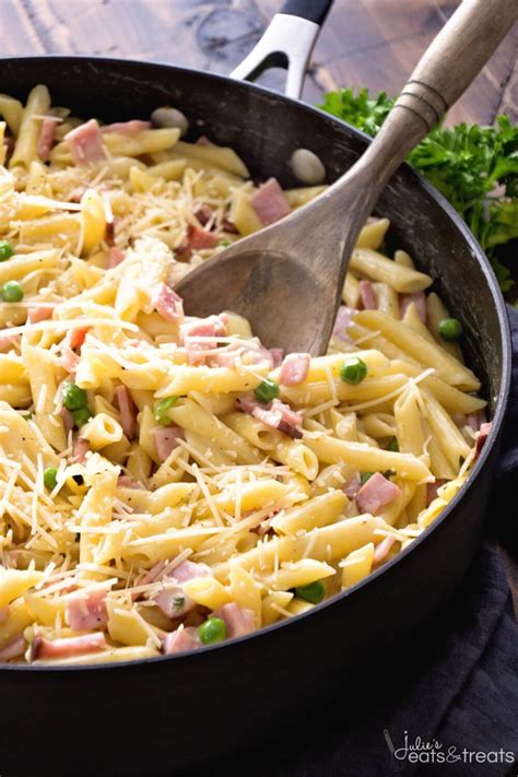 Cook pasta in plenty of boiling salted water until al dente, drain, rinse in cold water and drain again, set aside. Creative Uses for Leftover Ham That Everyone Will Love ...