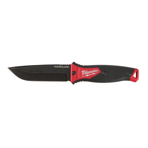 Milwaukee Tool 5 In Hardline Aus 8 Steel Fixed Blade Knife The Home