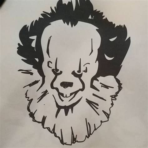 Made Another Pumpkin Carving Template It Pennywise Stephenkingrules
