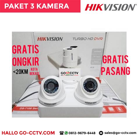 PAKET 3 KAMERA HIKVISION GO CCTV GO CCTV