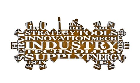Industry Word Cloud Concept Stock Illustration Illustration Of