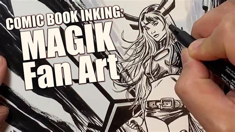 Comic Book Inking Magik Comics Fan Art Time Lapse Youtube