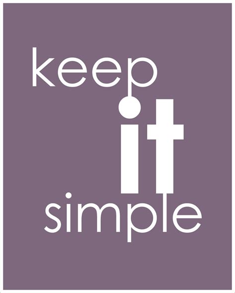Keep It Simple Typography Art Print 8x10 Print 1500 Via Etsy